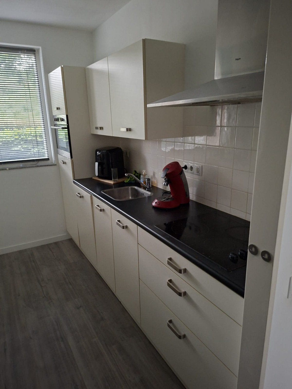 Keuken met inbouwapparatuur, Gebruikt, Wit, Dubbelwandige keuken, Ophalen of Verzenden