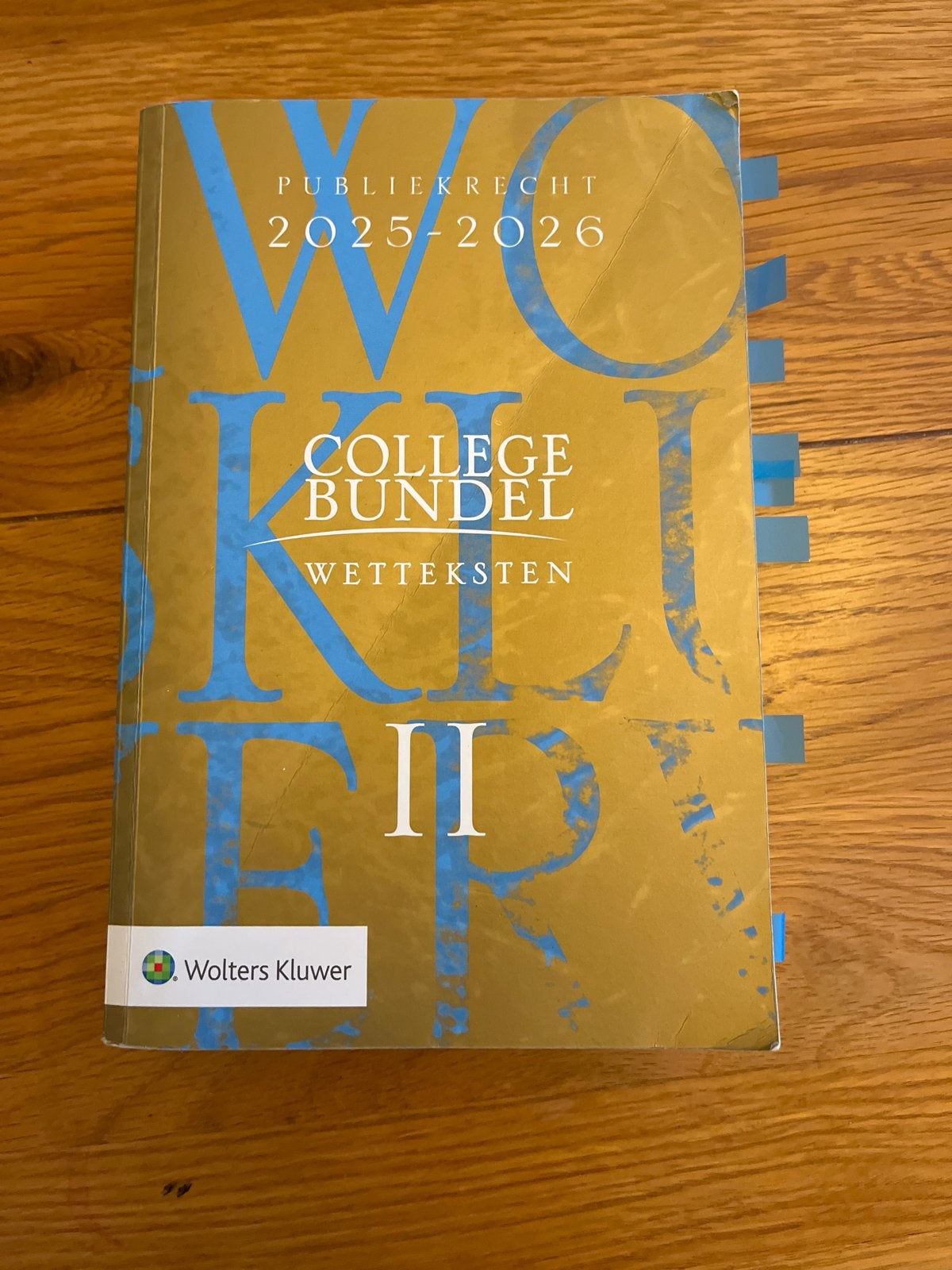 Collegebundel Publiekrecht 2025-2026 II Wolters Kluwer, Boeken, Studieboeken en Cursussen, Ophalen of Verzenden, Gamma, Gelezen