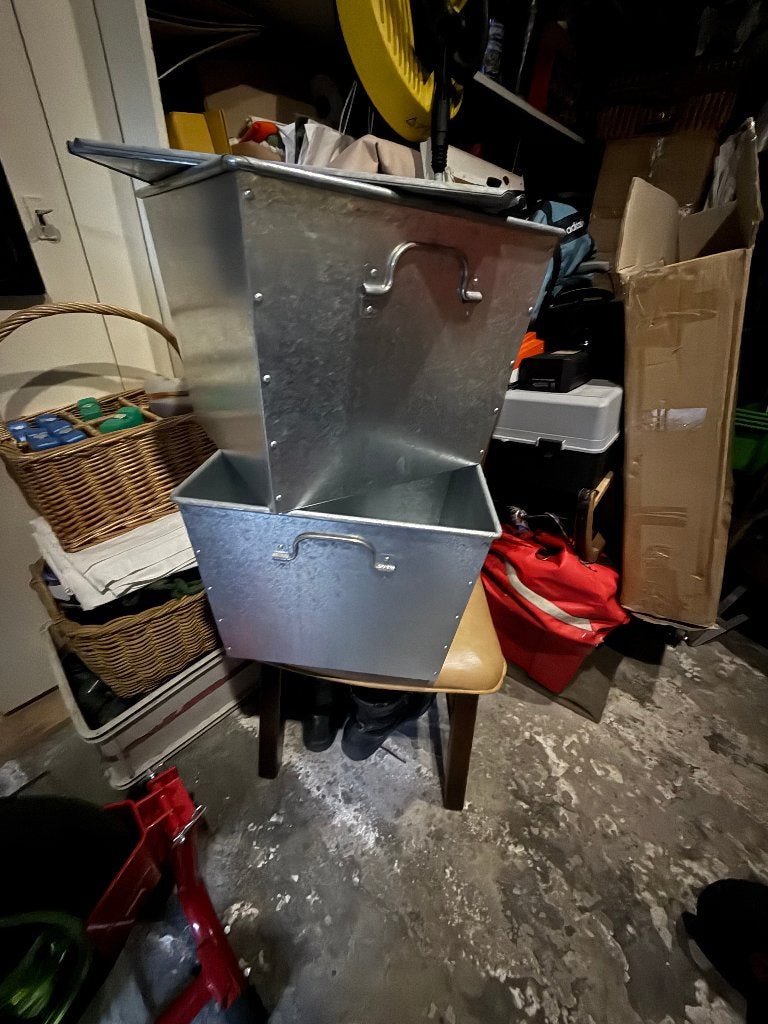 Zinken kist., Ophalen of Verzenden, Zo goed als nieuw, 50 tot 100 cm, Minder dan 50 cm