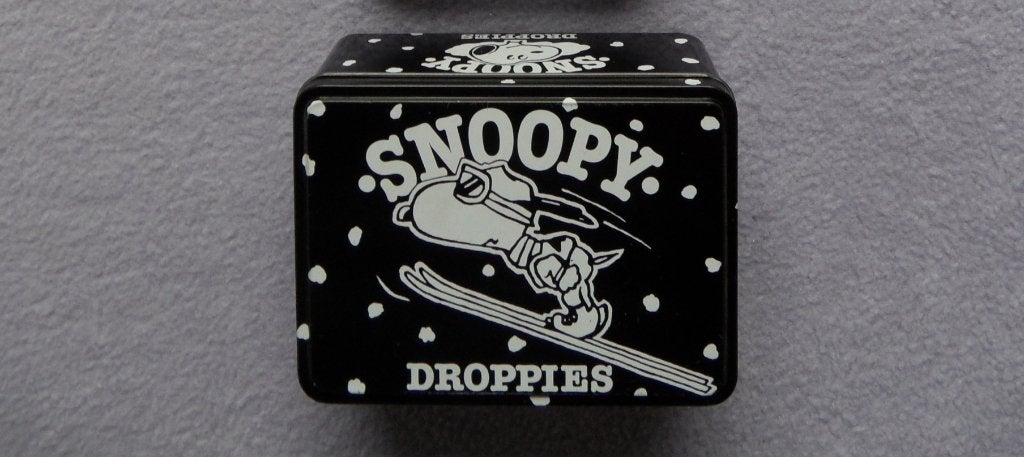 blik Snoopy droppies - Van Melle, Ophalen of Verzenden, Snoopy, Zo goed als nieuw, Overige typen