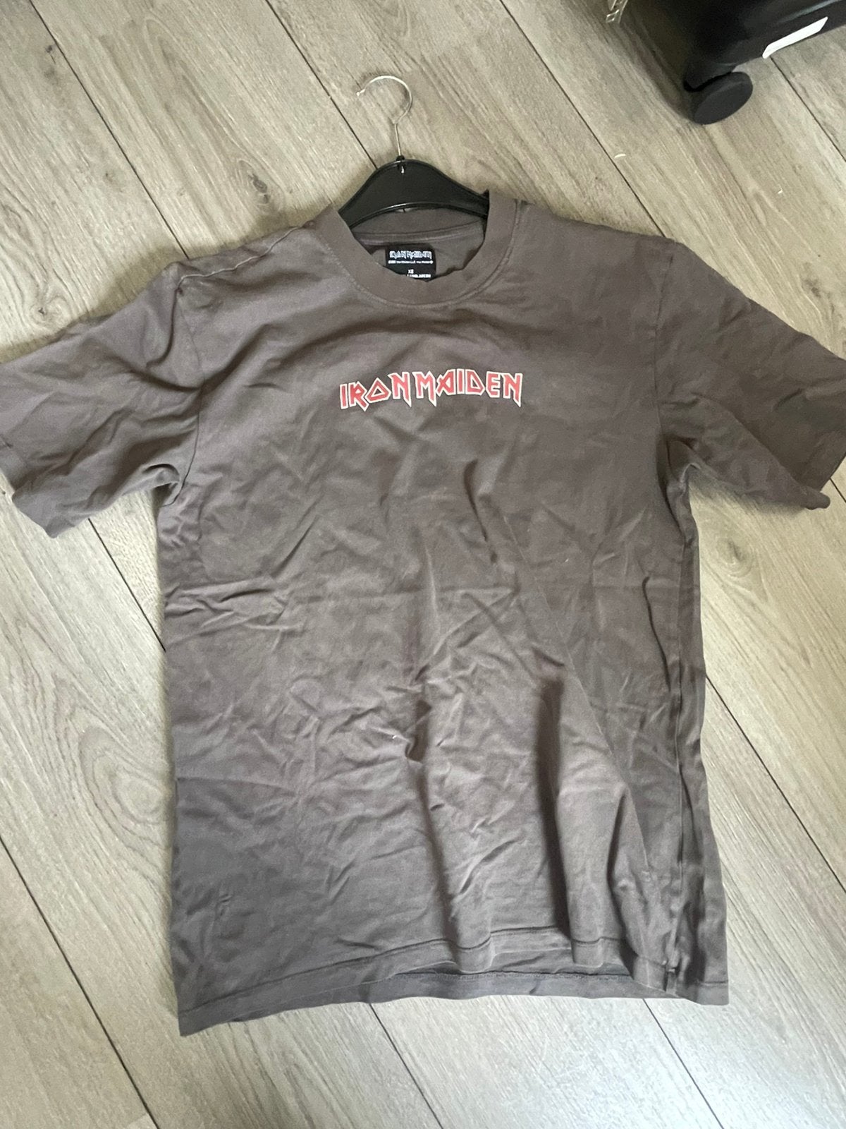 Iron maiden tshirt, Ophalen of Verzenden, Zo goed als nieuw, Maat 46 (S) of kleiner, Grijs