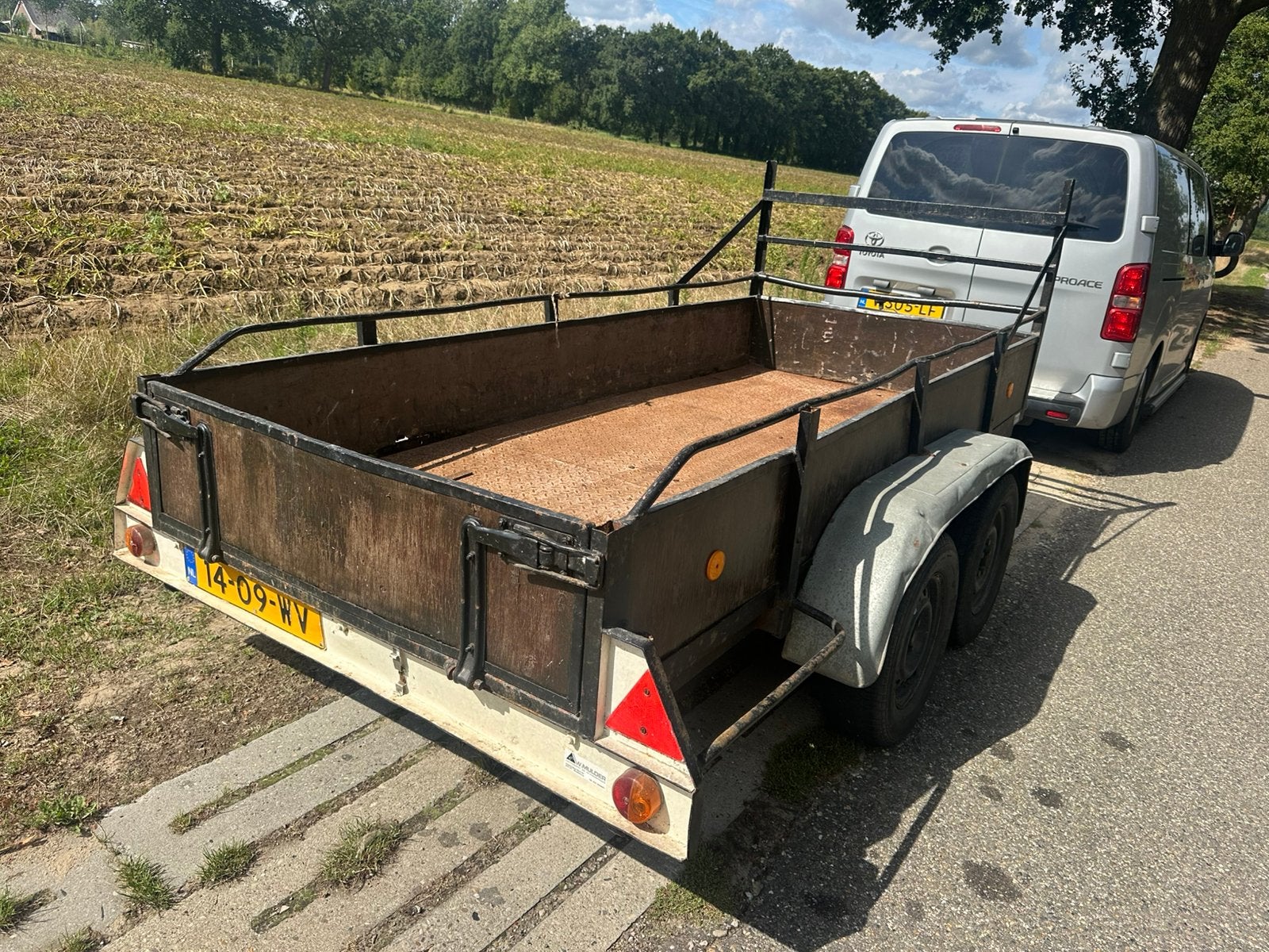 Grote bakwagen tandemasser koopje !!!!, Ophalen of Verzenden, Zo goed als nieuw