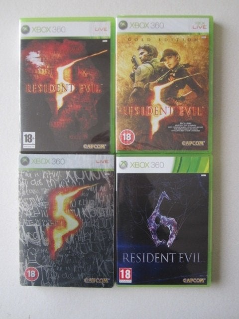 Resident Evil 5 of 6 Xbox 360, Avontuur en Actie, Vanaf 18 jaar, 1 speler, Nieuw
