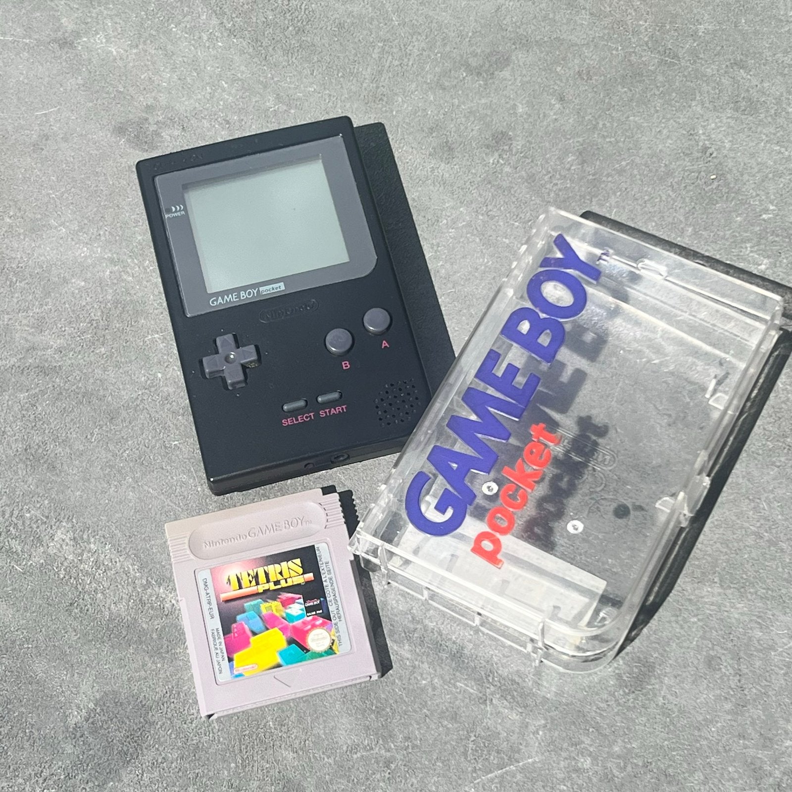 Nintendo Game Boy Pocket met Tetris Plus en beschermhoes, Puzzel en Educatief, Gebruikt, 1 speler, Ophalen of Verzenden