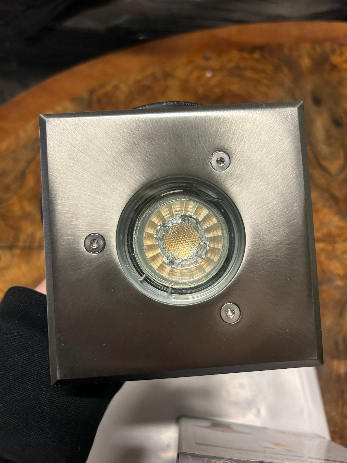 20 RVS LED-grondspots complete partij €200  Mooie partij, Ophalen, Lamp, Minder dan 50 watt, Netvoeding