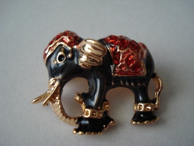 Olifant broche, Sieraden, Tassen en Uiterlijk, Broches, Overige materialen, Overige kleuren, Minder dan 4 cm, Nieuw