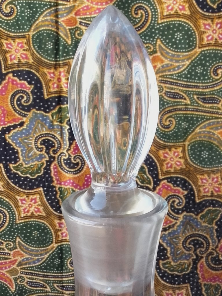 Mooie vintage wijnkaraf uit Polen van Krosno kristal 37,5 cm, Ophalen of Verzenden