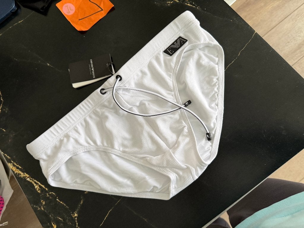emporio armani zwemslip, wit, maat L, Ophalen of Verzenden, Maat 52/54 (L), Wit, Zwemslip