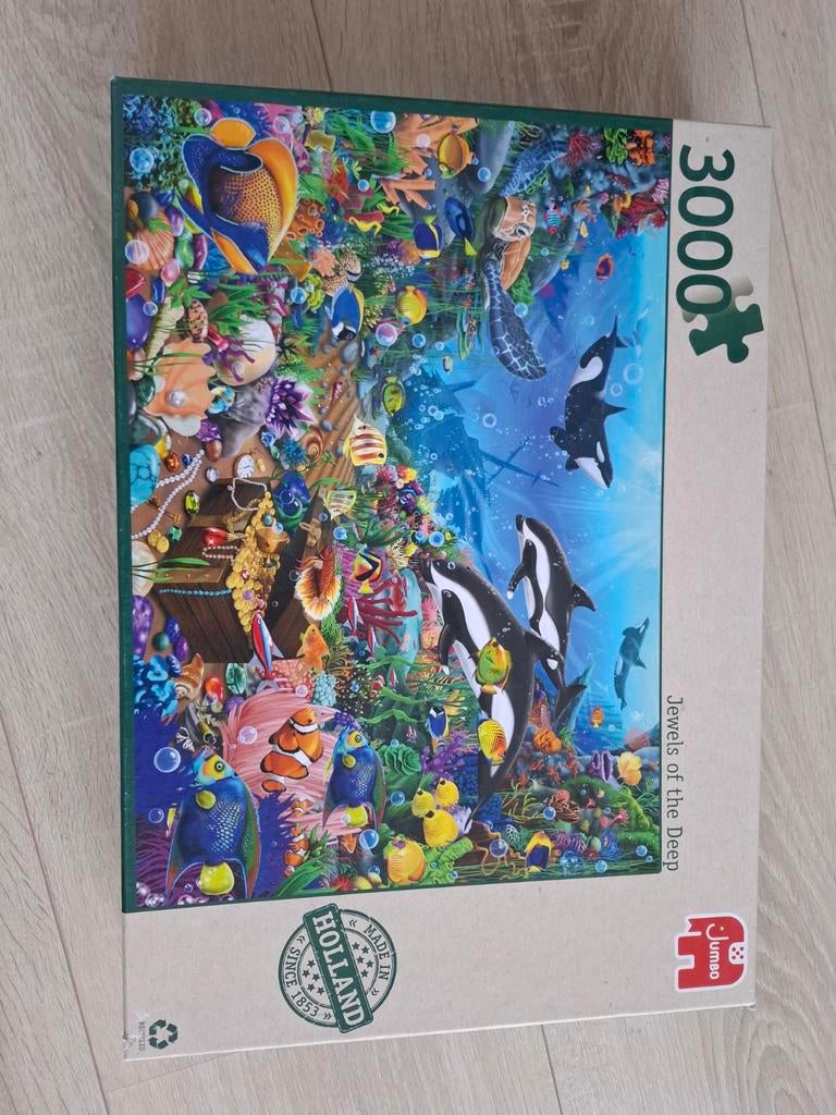 Jumbo Legpuzzel 3000 Stukjes - Jewels of the Deep, Ophalen of Verzenden, Meer dan 1500 stukjes, Zo goed als nieuw, Legpuzzel