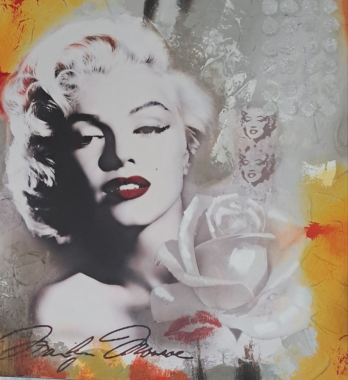 Groot schilderij Marilyn Monroe, Antiek en Kunst, Ophalen