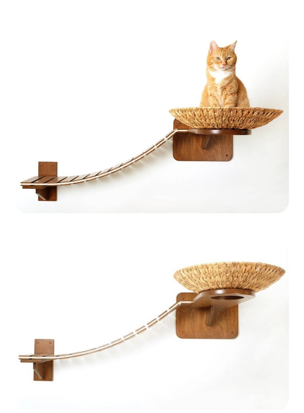 Katten loopbrug wit hout met schaal nieuw, Dieren en Toebehoren, Ophalen of Verzenden, Zo goed als nieuw