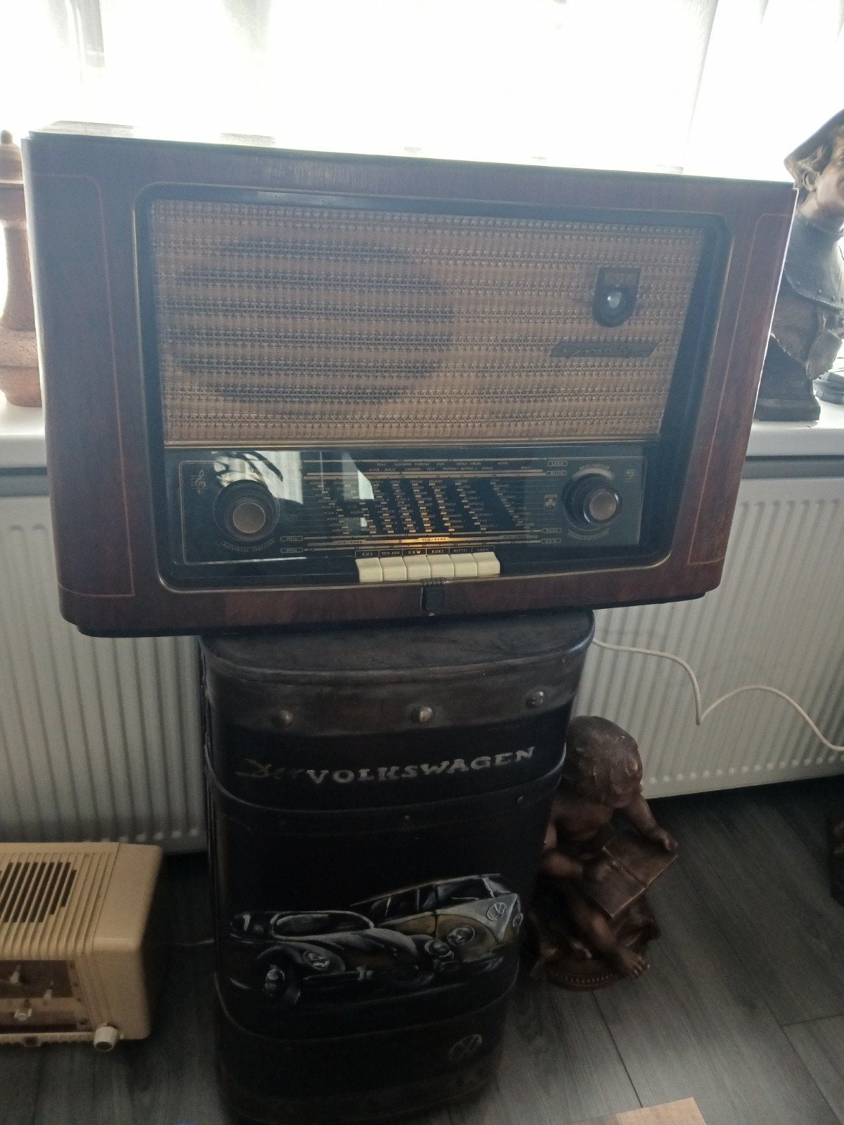 Grundig radio omgebouwd, Ophalen
