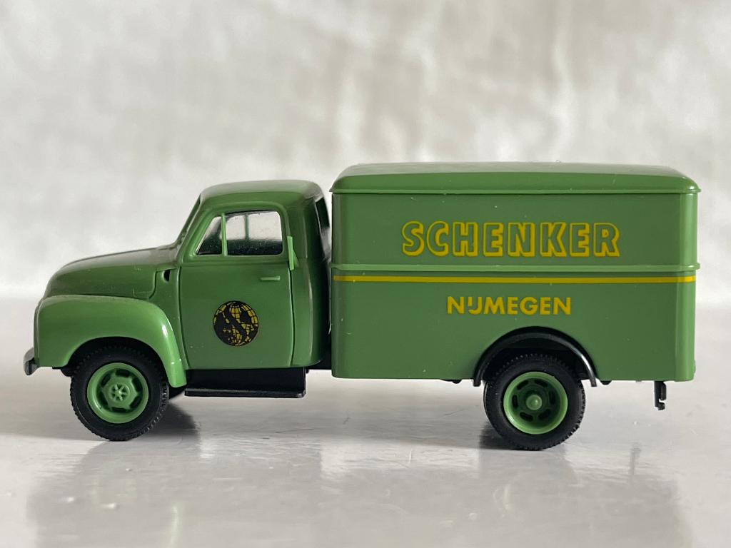 Brekina: Opel Blitz "Schenker Nijmegen", Ophalen of Verzenden, Zo goed als nieuw, Auto, Brekina
