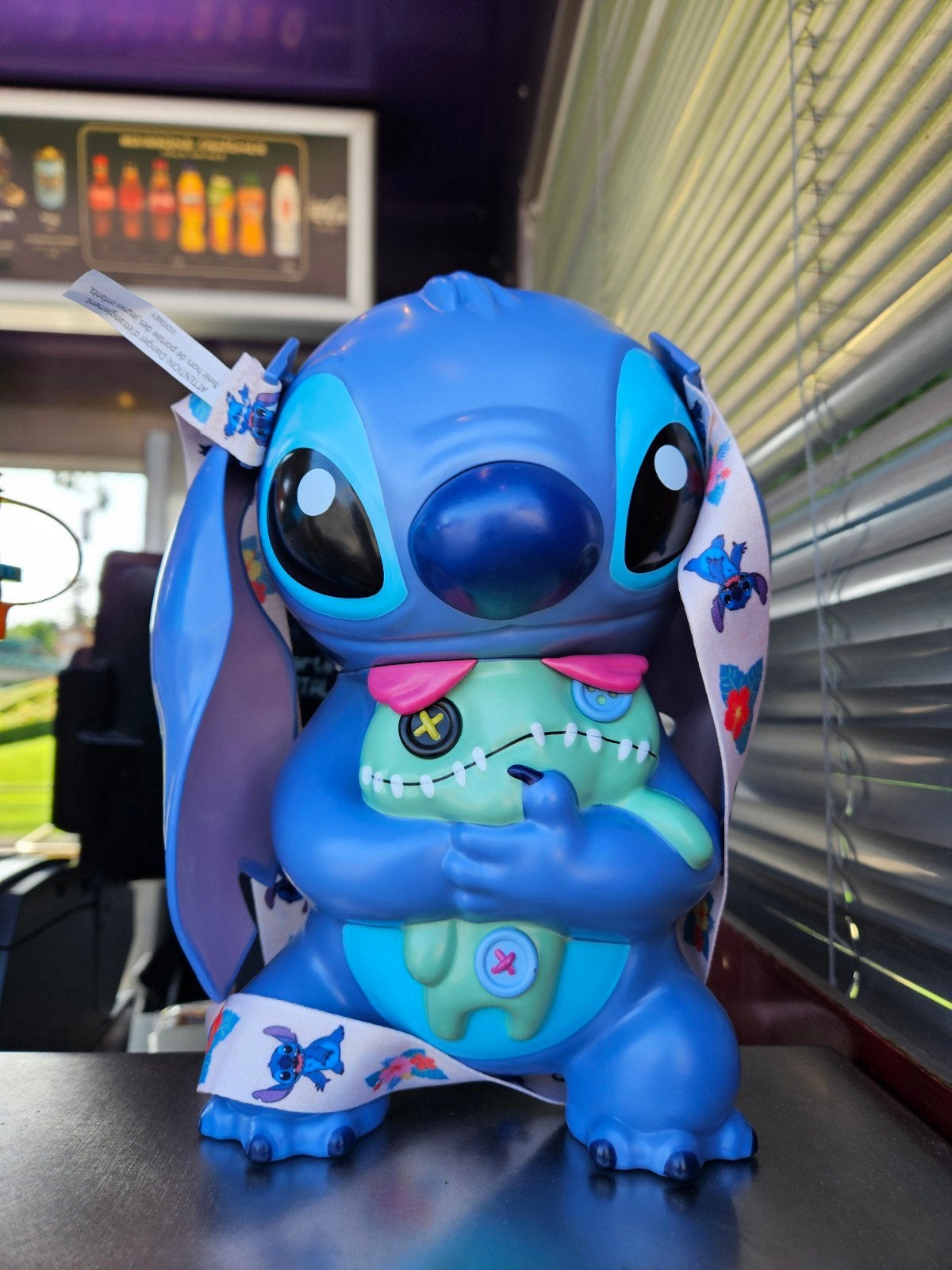 Disneyland Parijs Stitch zipper, drinkfles, Ophalen of Verzenden, Overige figuren, Nieuw, Beeldje of Figuurtje