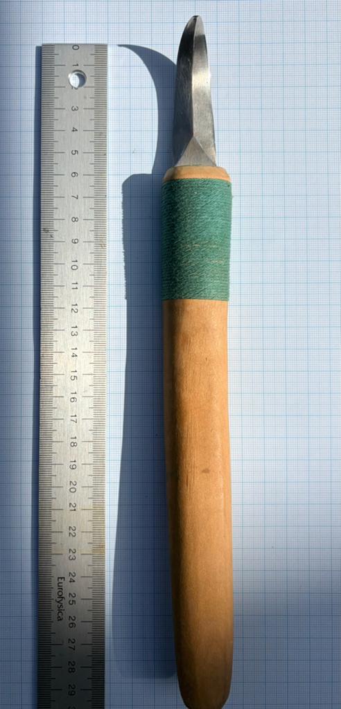 Houtsnijmes handgemaakt, Ophalen of Verzenden, Zo goed als nieuw