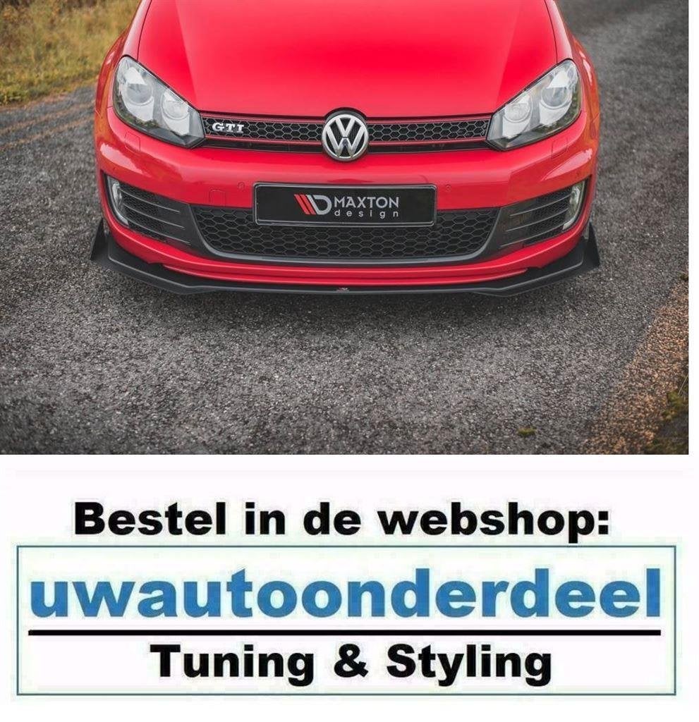 Maxton Design Spoiler Lip Splitter Geschikt Voor VW Golf 6 G, Verzenden, Automotive Parts, A.parts@hotmail.nl, Trasmolenlaan 12 3447 GZ Woerden