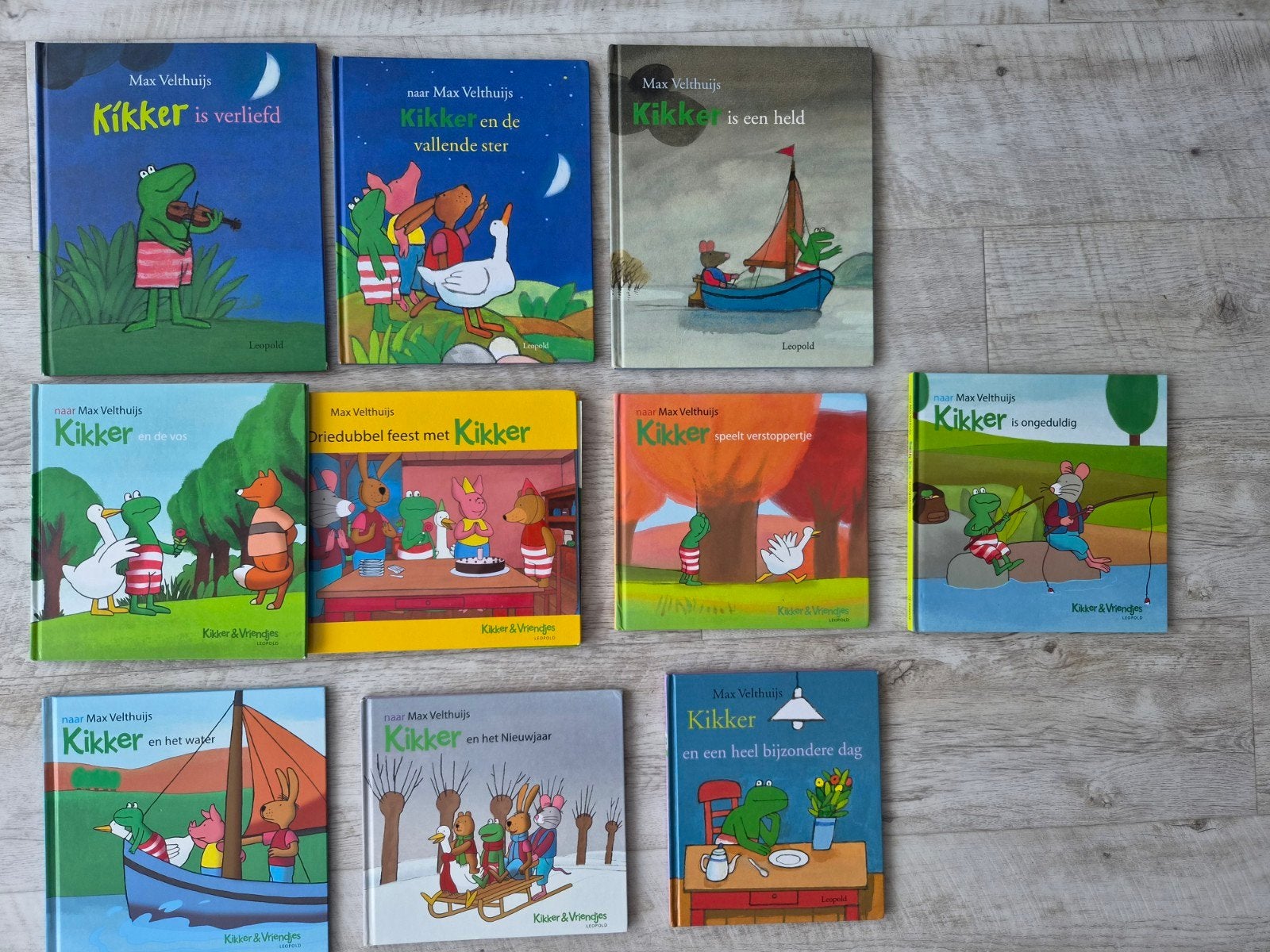 Grote verzameling boeken Max Velthuis Kikker, Boeken, Ophalen, Zo goed als nieuw, Fictie algemeen