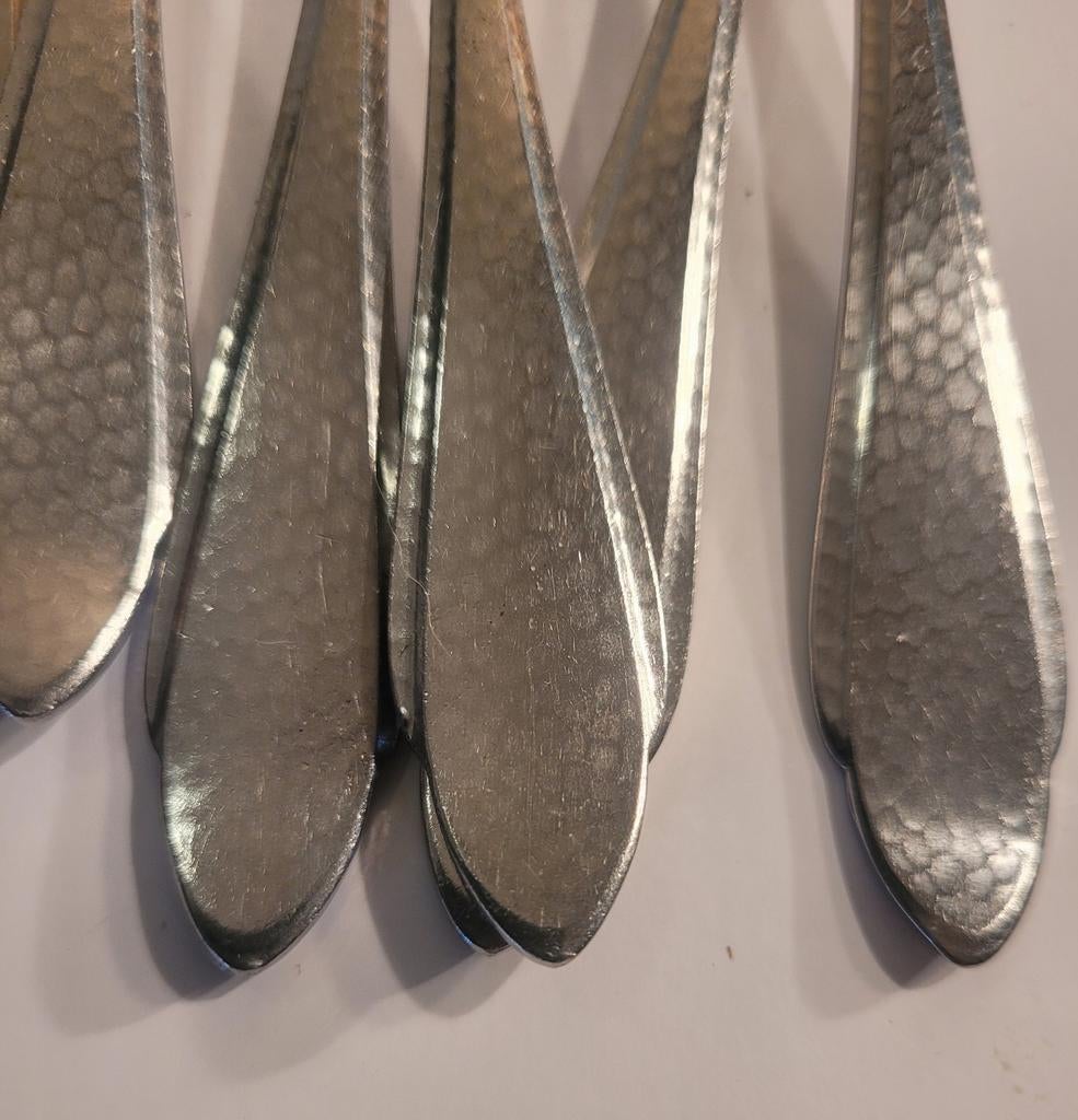 Gero Zilmeta 755 Hamerslag Bestekset vintage bestek, Antiek en Kunst, Ophalen of Verzenden