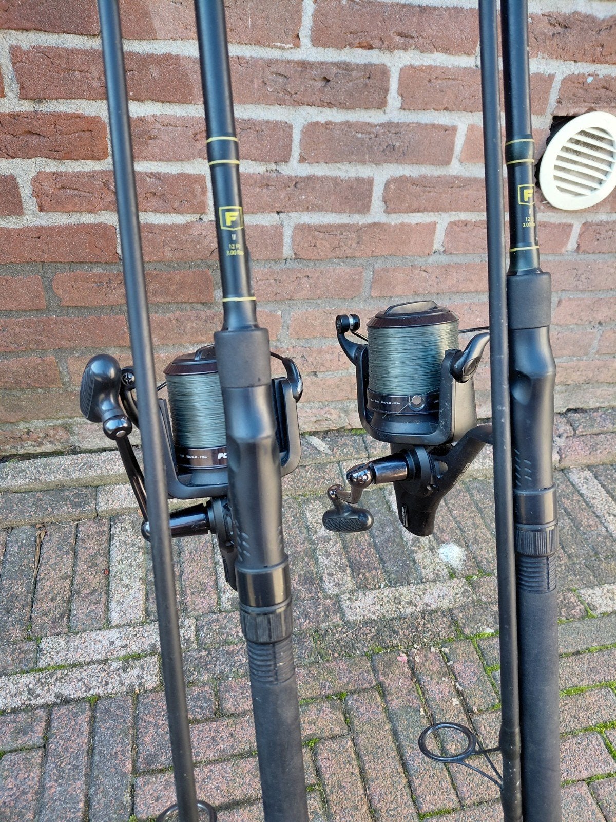 Faith Hengels 12ft 3lbs met Fox EOS 12000 Molens, Ophalen, Zo goed als nieuw, Complete hengel