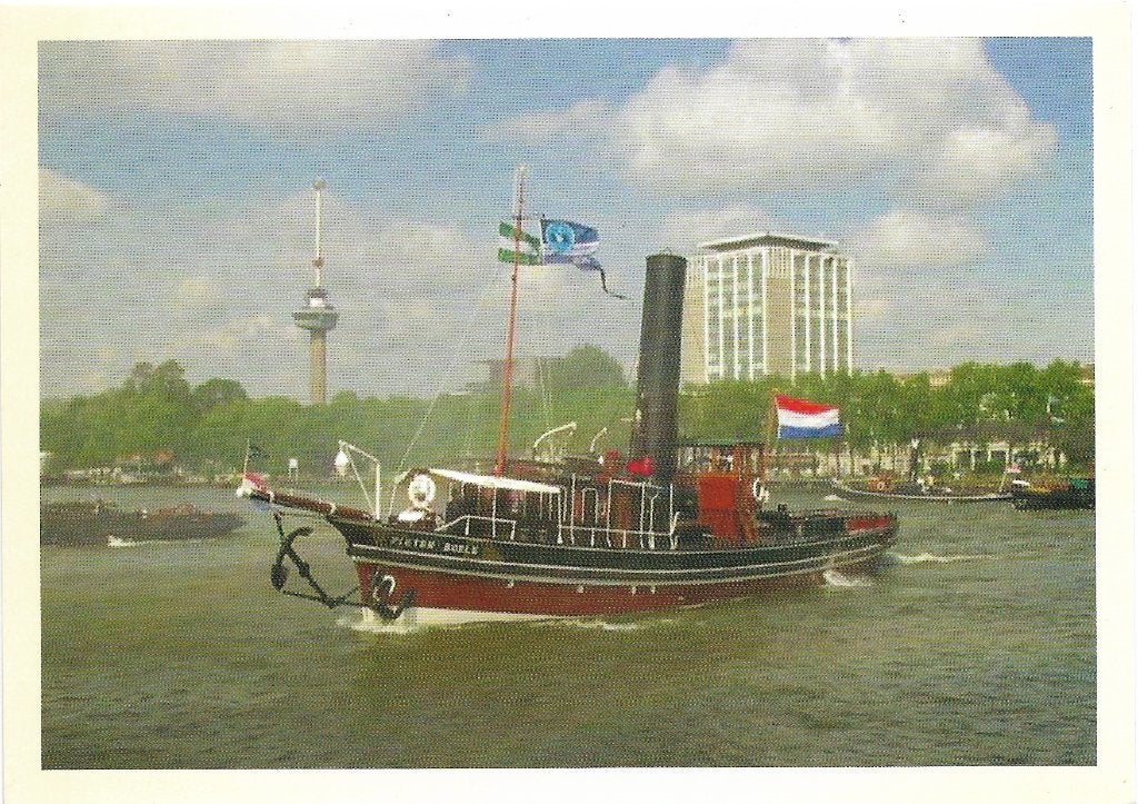Ansichtkaart  	Pieter Boele	Stoomsleepboot	Dordrecht, Verzenden, 1980 tot heden, Ongelopen, Voertuig