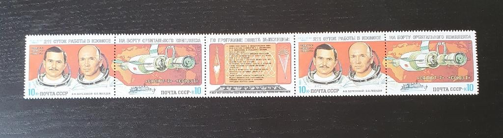Sovjetunie 1983 Ruimtevaart Saljoet Sojoez Michel 5267-5268, Verzenden, Postfris, Overige thema's