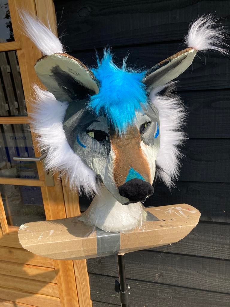 Wolf therian/fursuit mask, Ophalen of Verzenden, Nieuw, Overige typen
