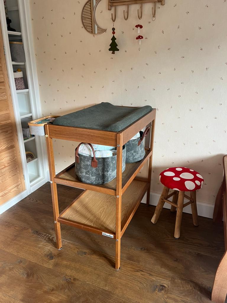 Woodies verschoontafel hout inclusief toebehoren, Kinderen en Baby's, Ophalen, Gebruikt, Overige typen, Overige merken