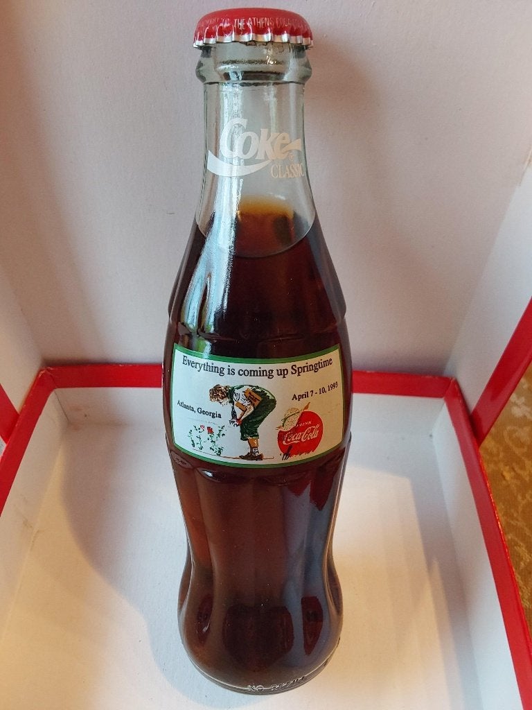COCA COLA FLES EVERYTHING IS COMING UP SPRINGTIME ATLANTA 19, Verzamelen, Ophalen of Verzenden, Zo goed als nieuw, Gebruiksvoorwerp