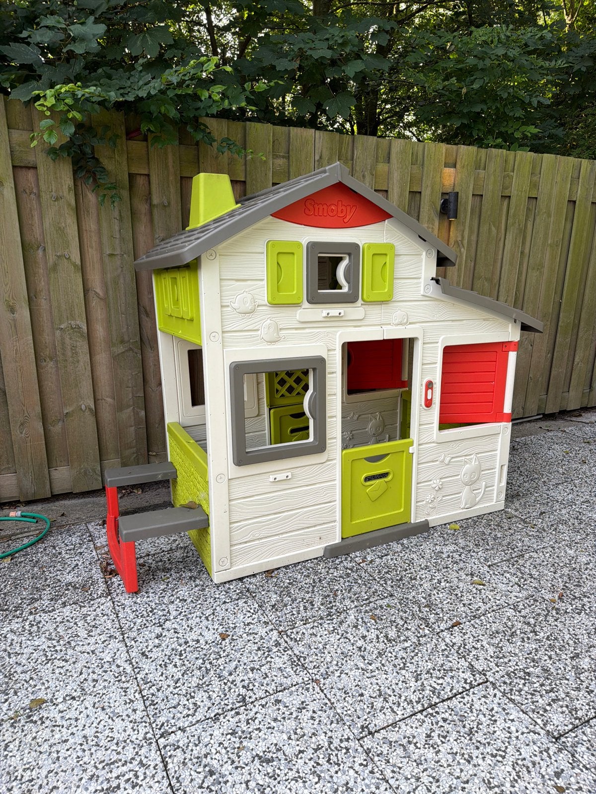 Smoby Speelhuisje met Veranda en Picknicktafel, Ophalen, Gebruikt, Kunststof