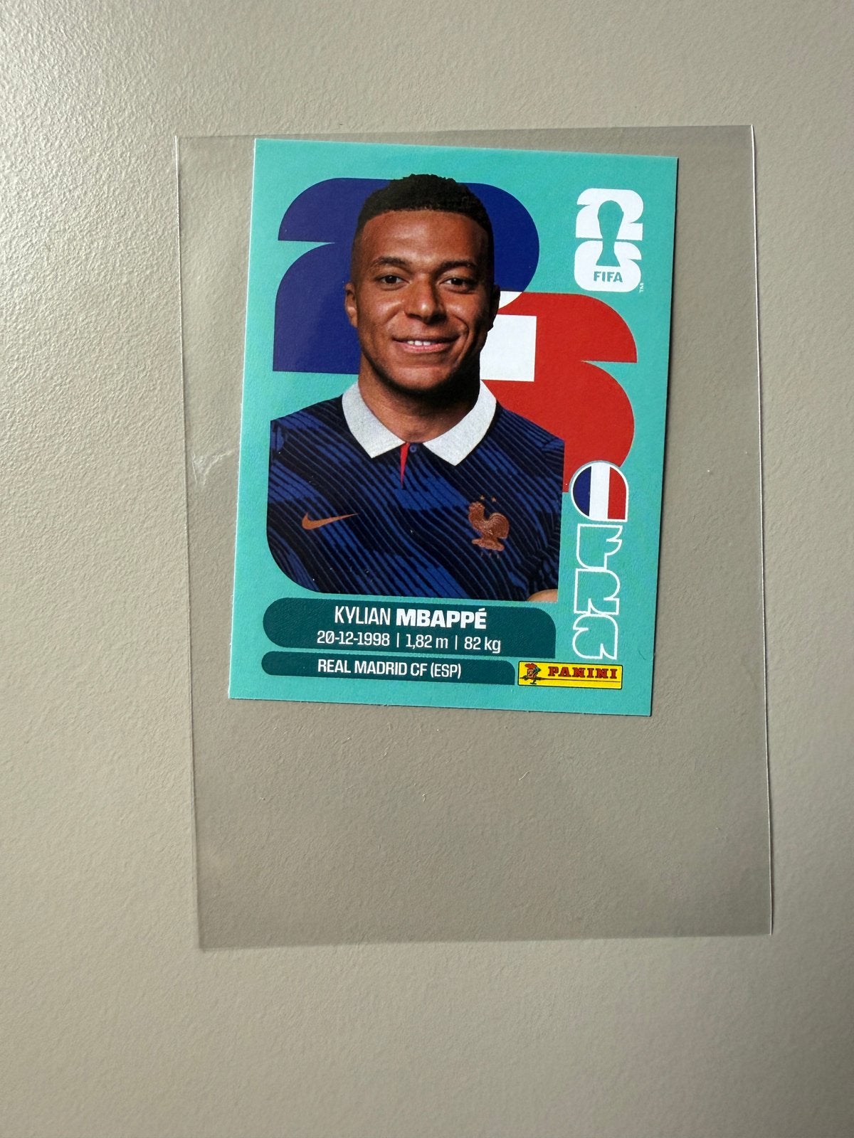 Panini WK26 Kylian Mbappe, Ophalen of Verzenden, Zo goed als nieuw, Buitenlandse clubs, Poster, Plaatje of Sticker