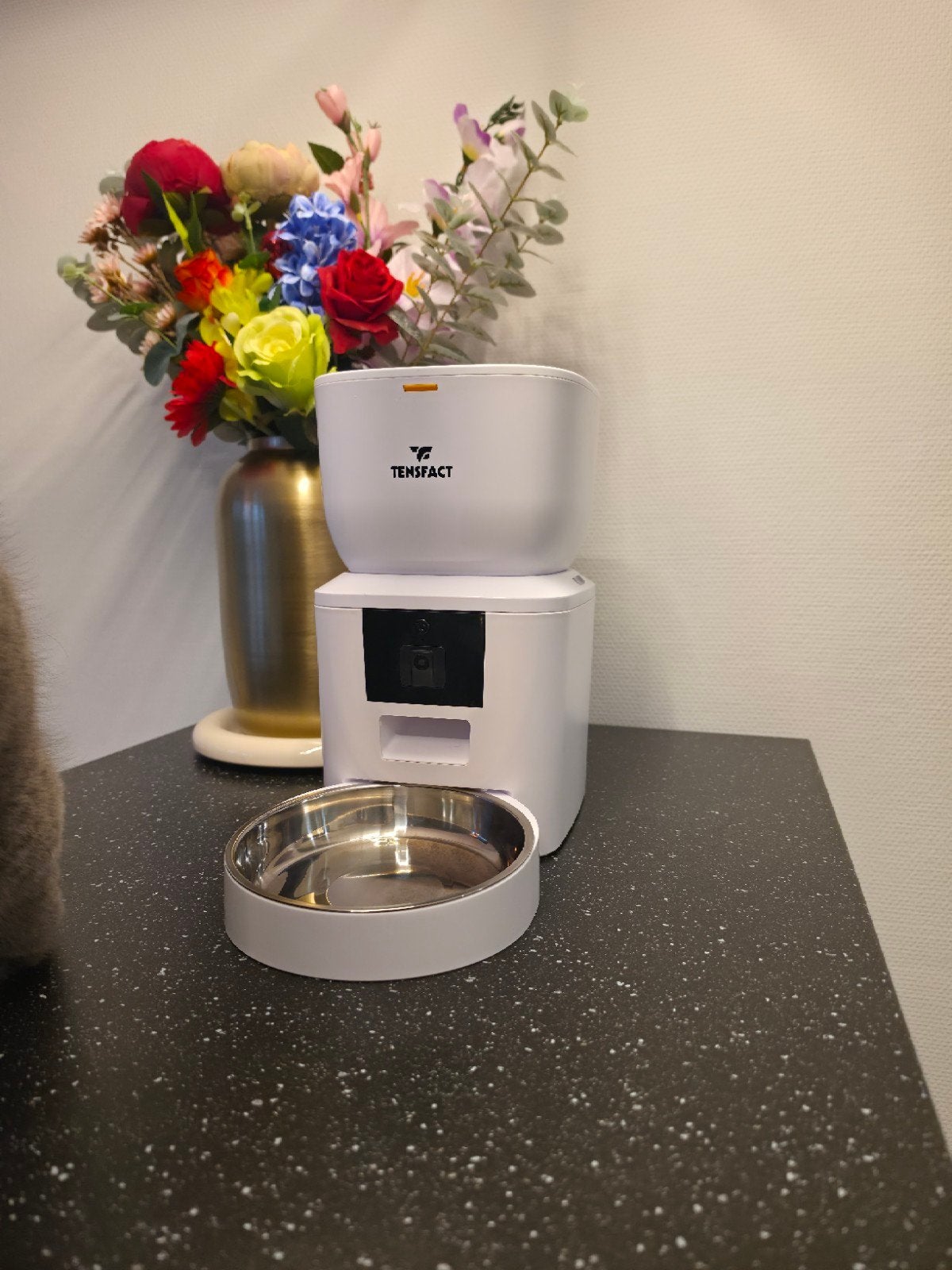 Tensfact Automatische Voerbak voor Kat of Hond - Wit, Ophalen of Verzenden, Automatisch, Zo goed als nieuw