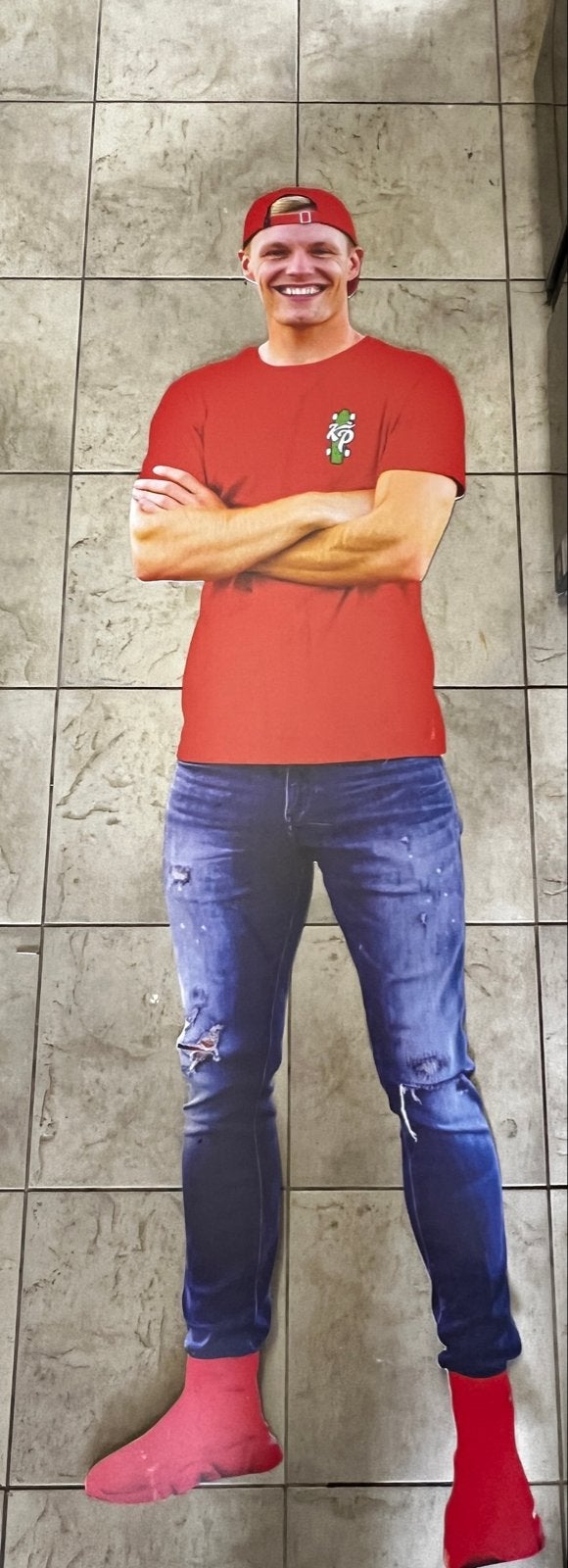 Levensgrote kartonnen uitsneden van Enzo Knol en Damila, Ophalen, Zo goed als nieuw, Stickers en Plaatjes