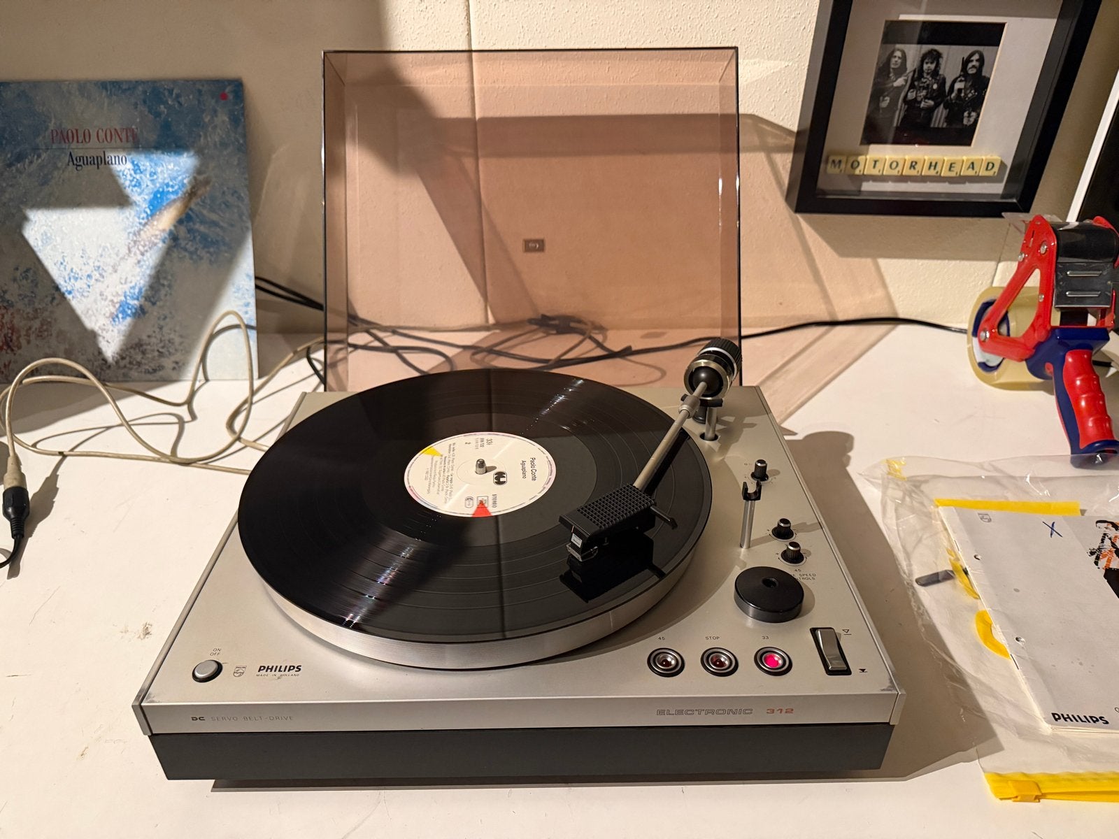 Philips Electronic GA 312 GC 012 Platenspeler - Vintage Hifi, Ophalen, Gebruikt, Platenspeler, Philips