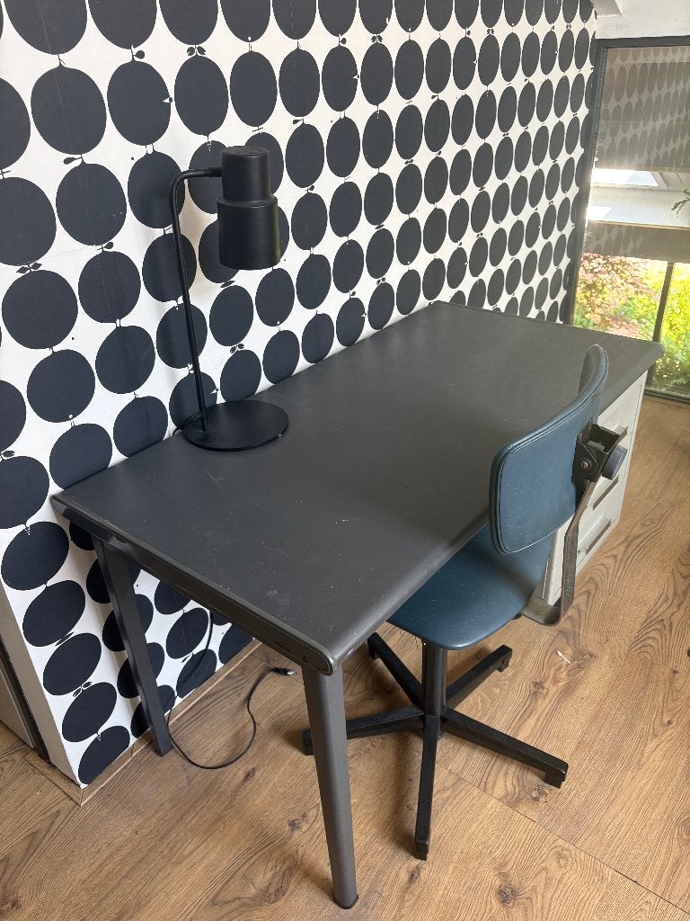 Gispen bureau en stoel (gratis), Ophalen, Gispen, Gebruikt, 120 cm