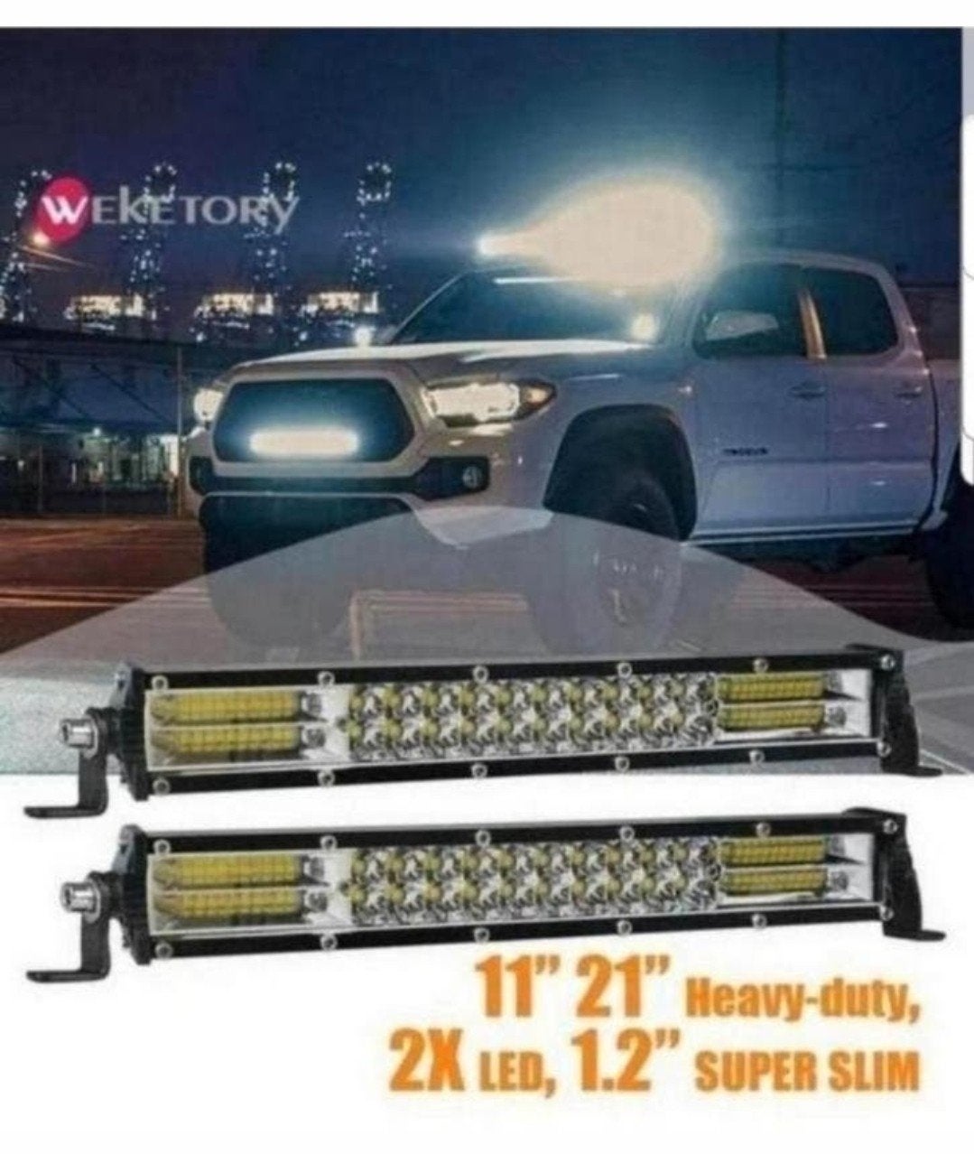 2 stuks 11 inch LED-lichtbalk Barra LED 4x4 Mistlicht €60,00, Ophalen of Verzenden, Nieuw