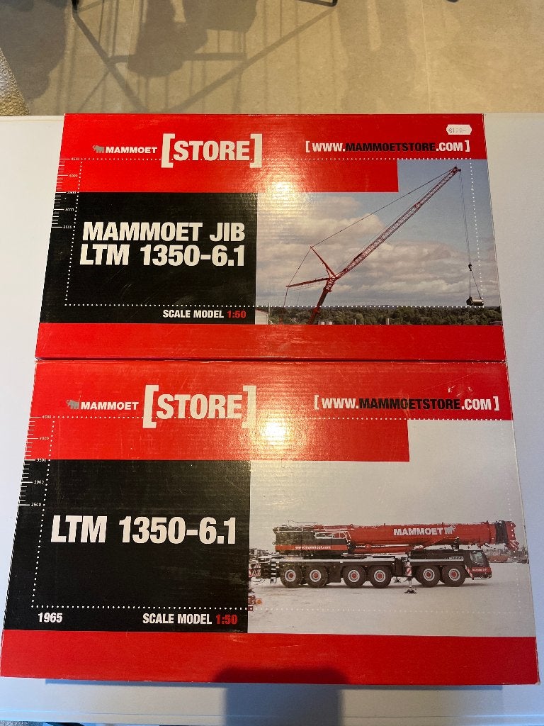 Mammoet Liebherr LTM 1350 met jib, Ophalen of Verzenden, Zo goed als nieuw, Hijskraan, Tractor of Landbouw, Wsi
