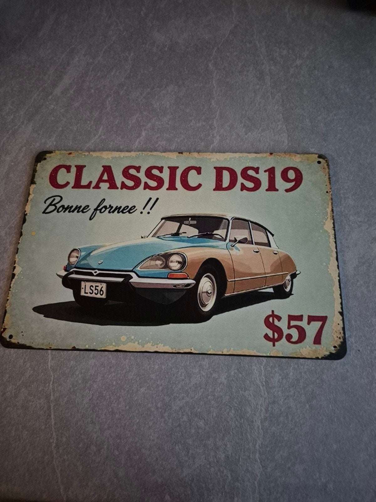Metalen bord Classic DS19 Bonne Journee, Ophalen of Verzenden, Nieuw