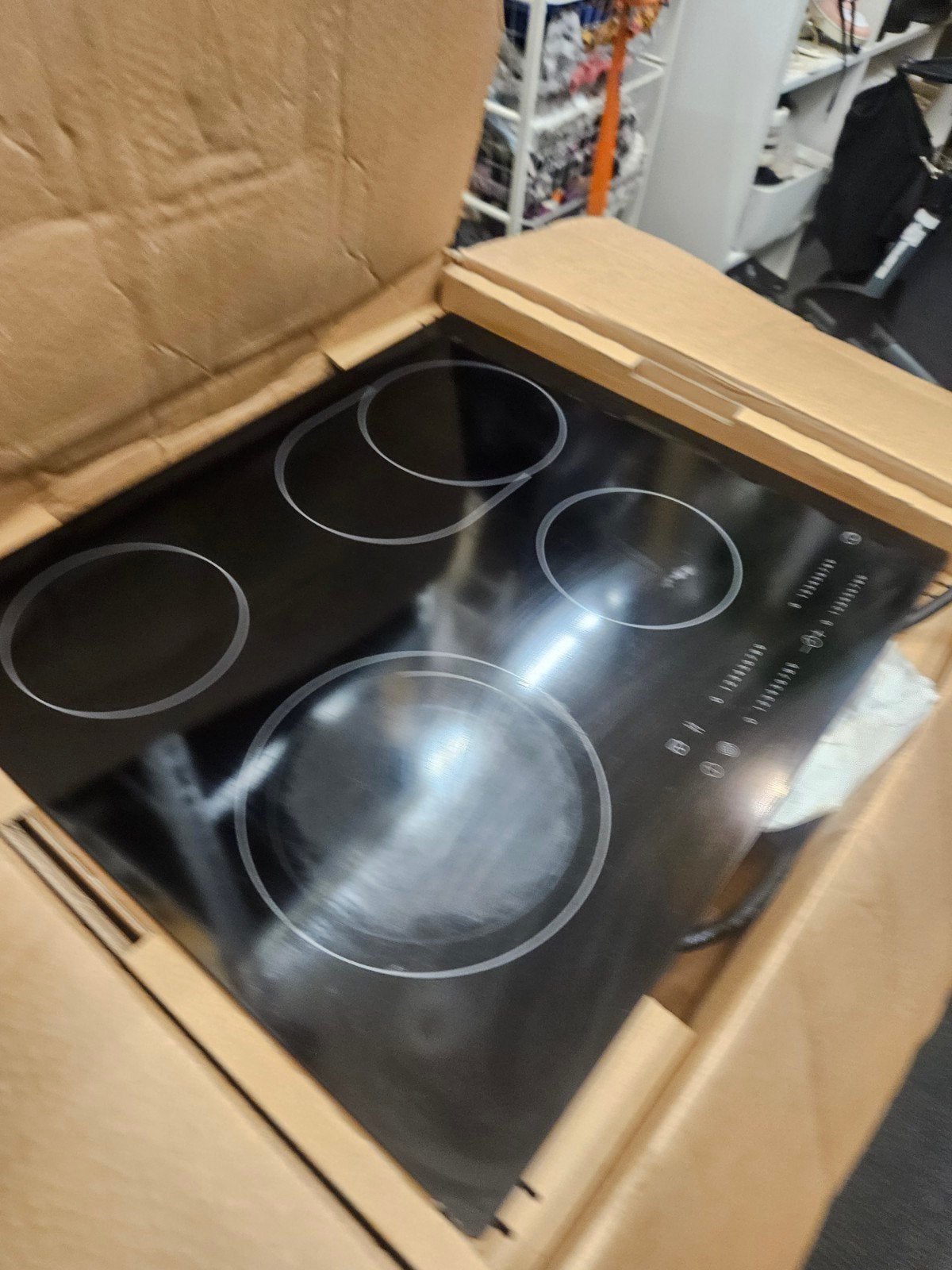 kookplaat keramische inbouw, Ophalen, Gebruikt, Keramisch, 4 kookzones