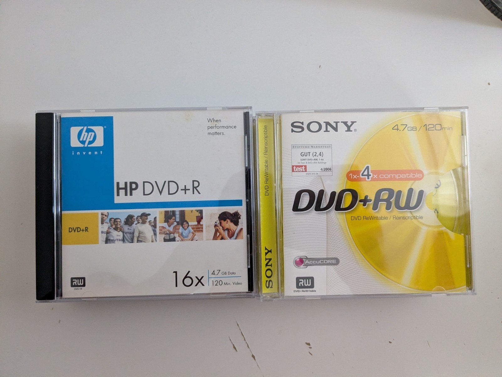 Lege DVD+R en DVD+RW covers, Ophalen of Verzenden, Zo goed als nieuw, Dvd, HP, Sony