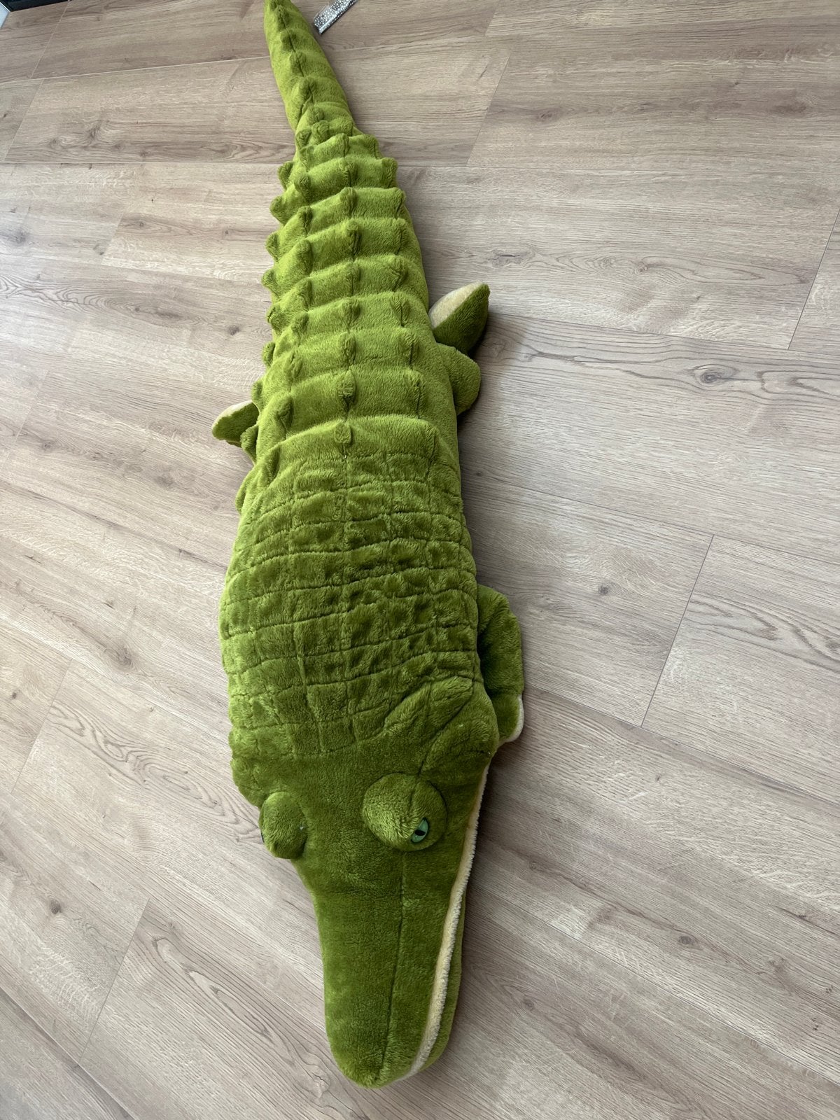 nieuwe Grote Knuffel Krokodil - 1.80m lang nieuw, Ophalen, Groen, Overige typen, Zo goed als nieuw