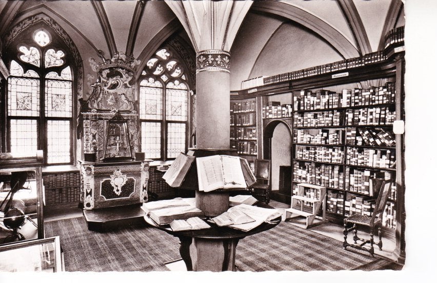 Bernkastel-Kues: Bibliotheek St. Nikolaus-Hospital.19-09, Ophalen of Verzenden, 1940 tot 1960, Ongelopen, Duitsland