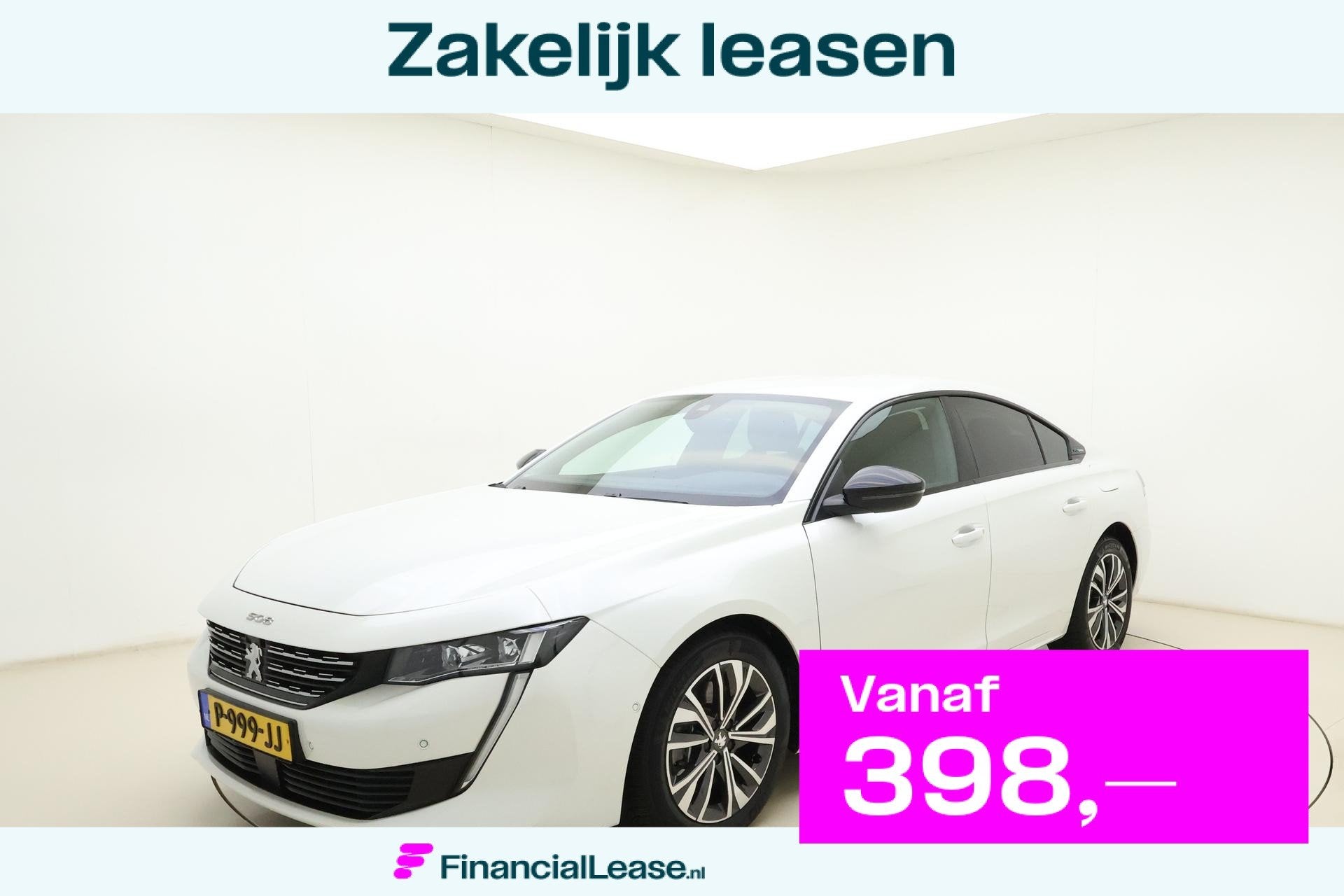 Peugeot 508 1.6 HYbrid Allure Pack Business Stoelverwarming, 77 km/l, Gebruikt, 4 cilinders, Leder en Stof