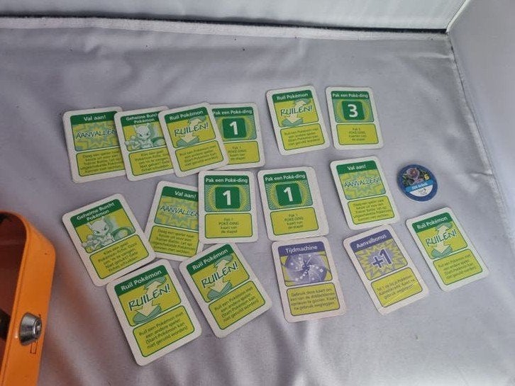 Vintage Pokémon Master Trainer bordspel losse kaarten, Ophalen of Verzenden