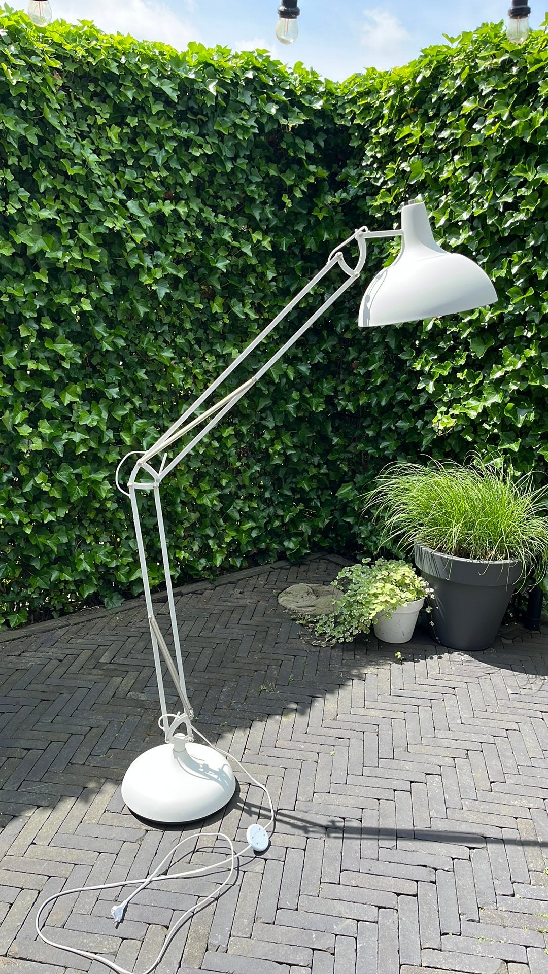Staande lamp wit, Ophalen, Zo goed als nieuw, 150 tot 200 cm