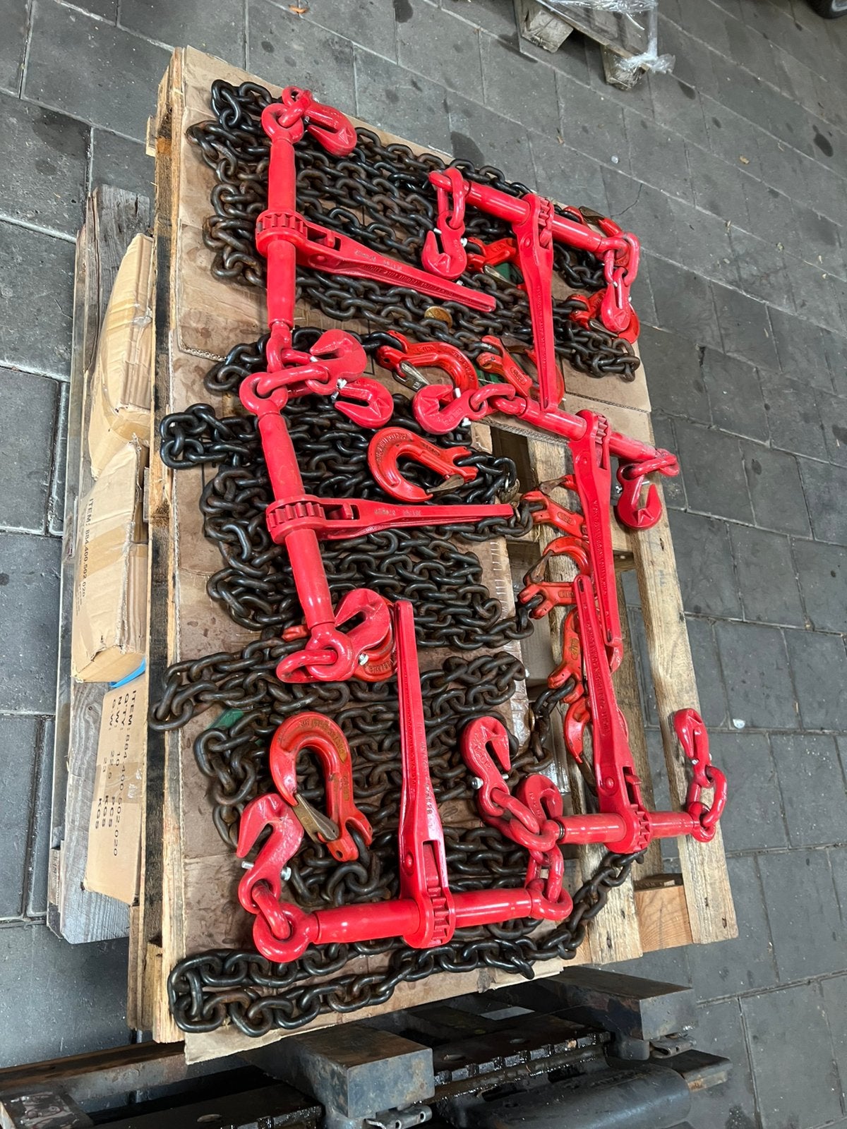 Sjorkettingen Nieuw 6x Set spanner en ketting, Ophalen, Nieuw, Handmatig
