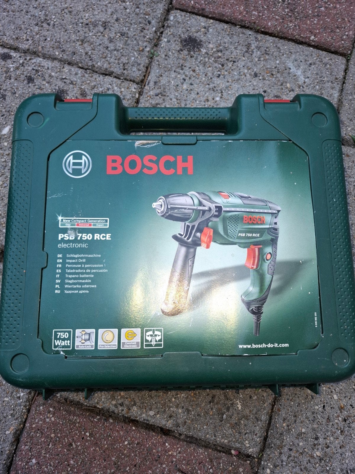Bosch Klopboormachine PSB 750 RCE - 750 Watt, Boormachine, Ophalen of Verzenden, Klopboormechanisme, Gebruikt