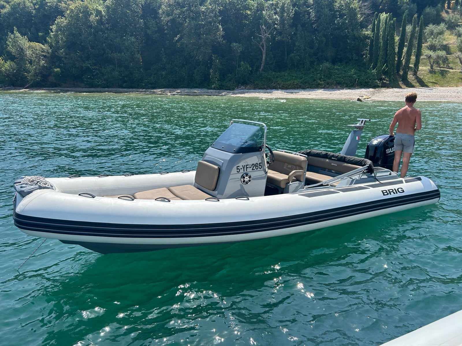 BRIG Eagle 6.7 RIB - 2022 - Gardameer rib boot, Overige merken, Buitenboordmotor, Biminitop, Rib