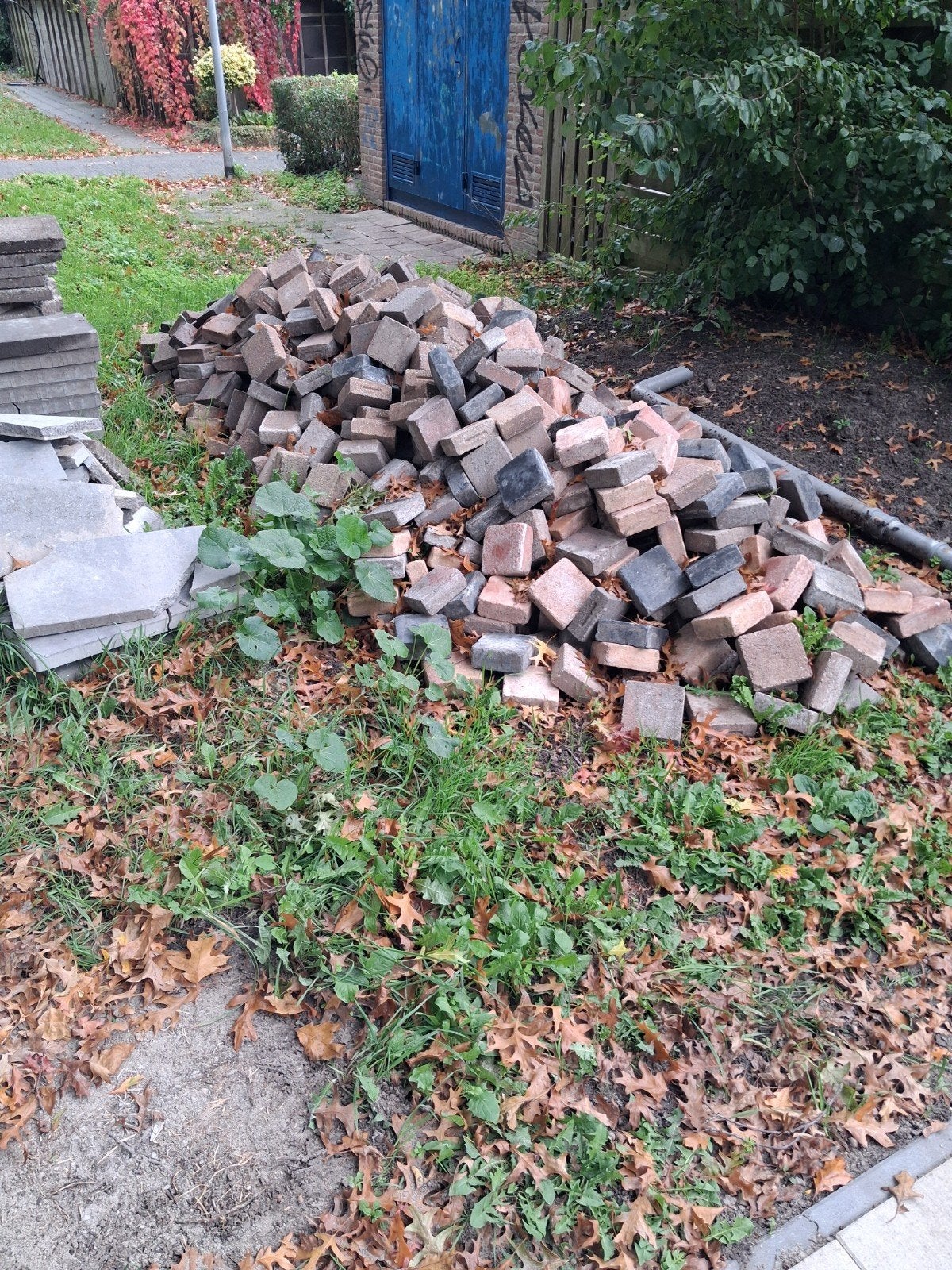gratis stenen, Ophalen, Gebruikt, Beton, Klinkers