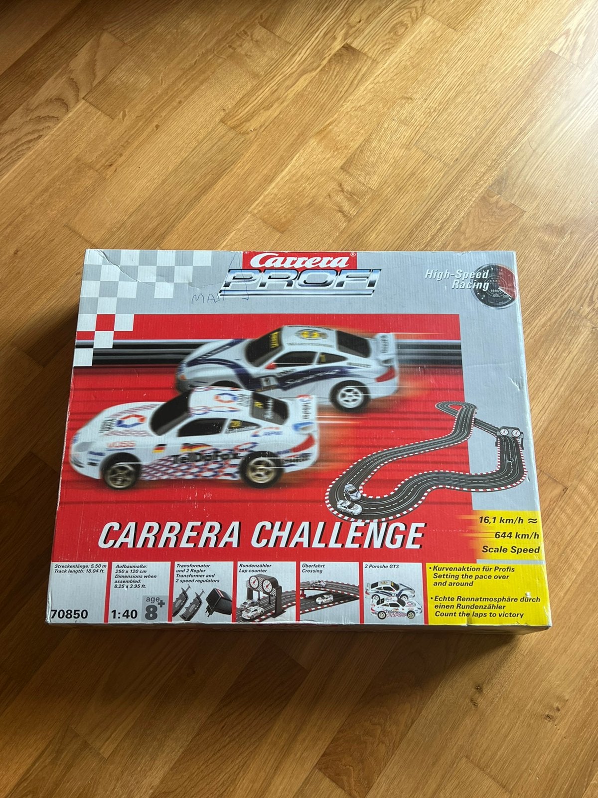 Carrera profi challenge 70850 Porsche GT3 racebaan, Overige merken, Auto, Groter dan 1:32, Ophalen of Verzenden
