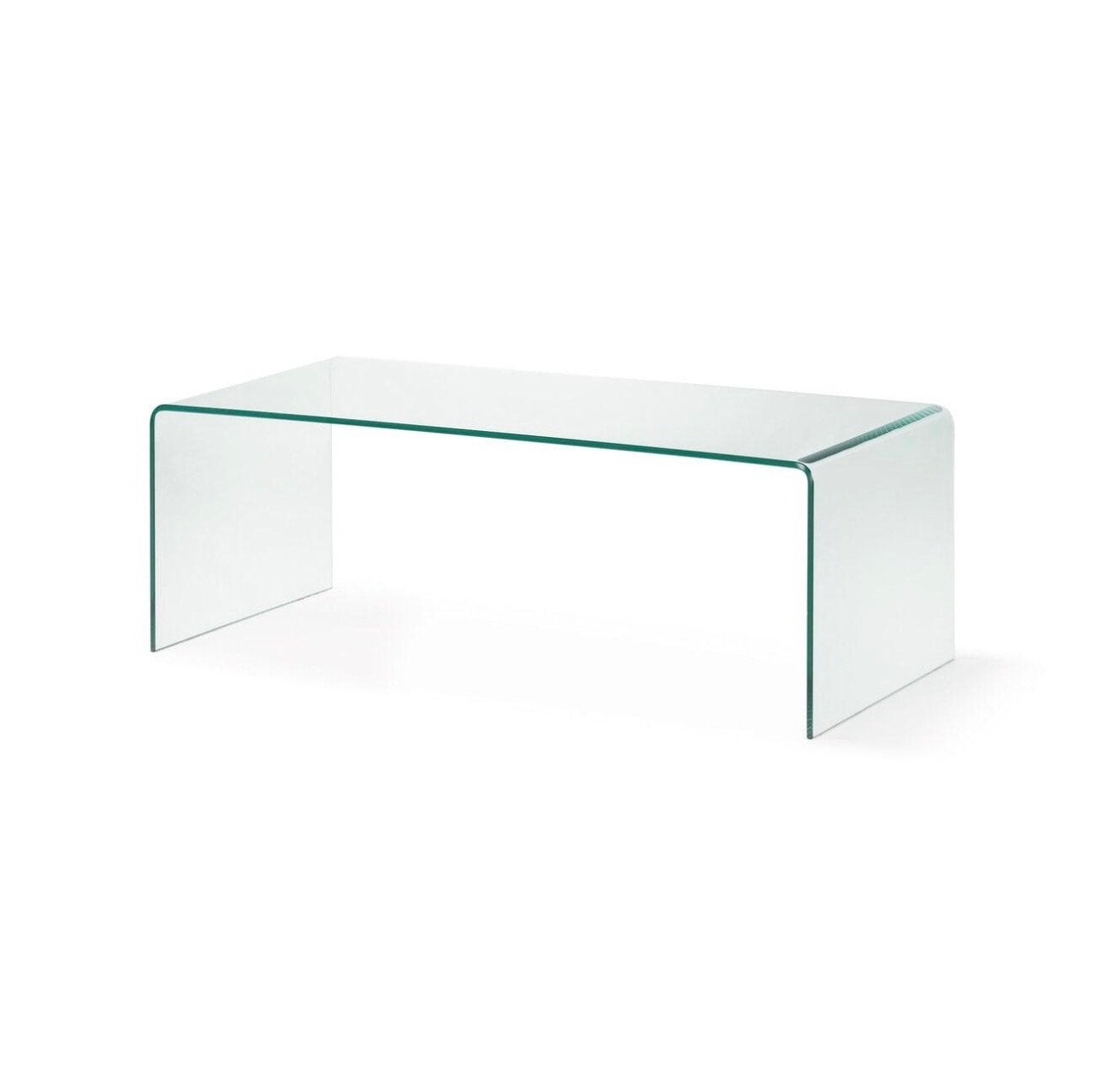 Glazen salontafel rechthoekig - Modern design, Ophalen, 100 tot 150 cm, 50 tot 100 cm, Fiam